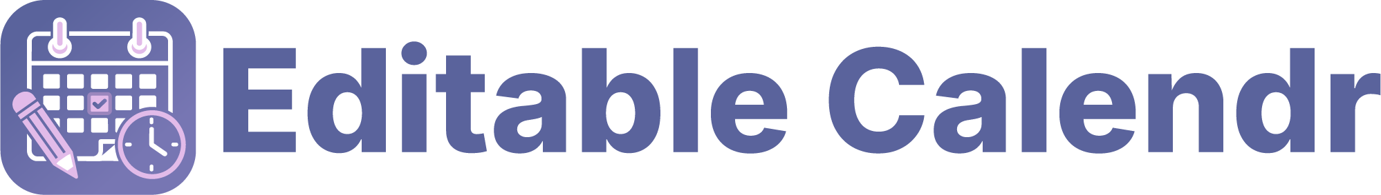 Editable Calendr logo