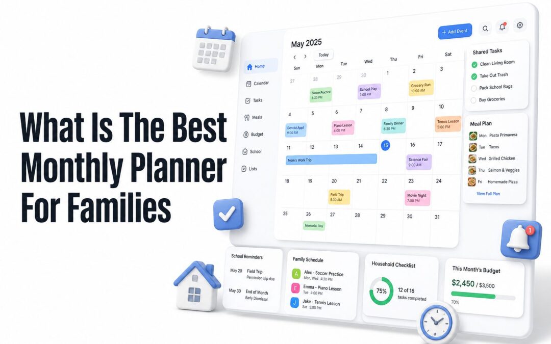 What Is The Best Monthly Planner for Families: Picks for Busy Homes